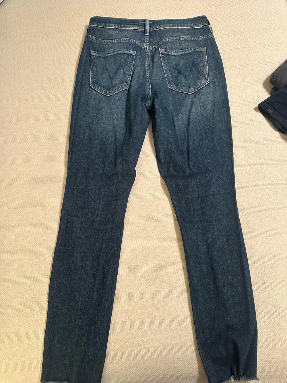 MOTHER Women’s Skinny Jeans in Indigo Blue - Picture 5 of 5